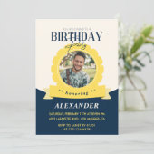 Chic Geburtstag 34. Geburtstag Einladung Modern (Stehend Vorderseite)
