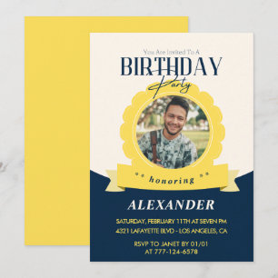 Chic Geburtstag 34. Geburtstag Einladung Modern