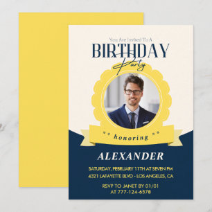 Chic Geburtstag 41. Geburtstag Einladung Modern