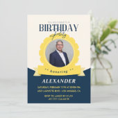 Chic Geburtstag 79. Geburtstag Einladung Modern (Stehend Vorderseite)