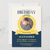 Chic Geburtstag Einladung zum 19. Geburtstag Moder (Vorderseite)