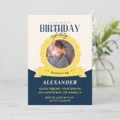 Chic Geburtstag Einladung zum 19. Geburtstag Moder (Stehend Vorderseite)
