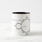 Chic Geek mandelbrot Tasse (Mittel)
