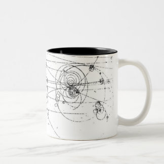 Chic Geek-Partikelbahn-Kaffee-Tasse Zweifarbige Tasse