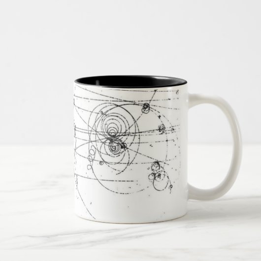 Chic Geek-Partikelbahn-Kaffee-Tasse Zweifarbige Tasse (Rechts)