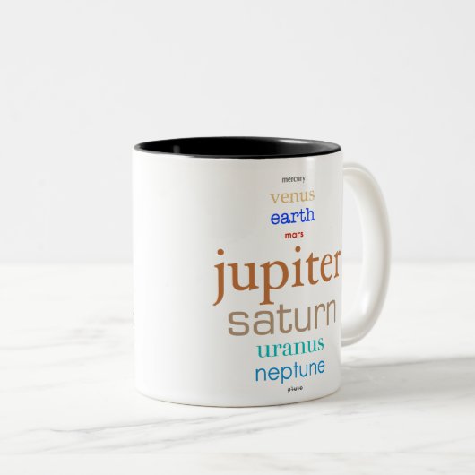 Chic Geek Solarsystems-Kaffee-Tasse Zweifarbige Tasse (VorderseiteRechts)