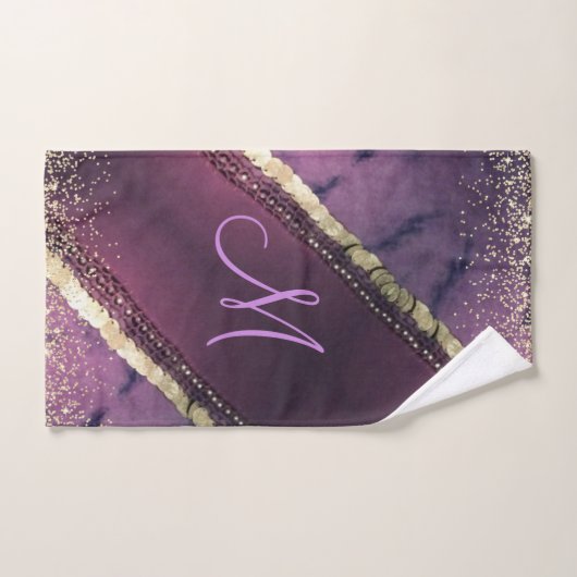 Chic Gefärbte Krawatte Monogram Sinti und Roma Sca Badhandtuch Set (Handtuch)