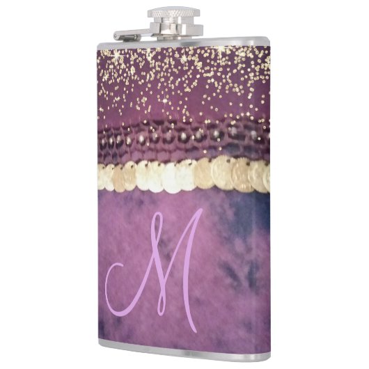 Chic Gefärbte Krawatte Monogram Sinti und Roma Sca Flachmann (Links)