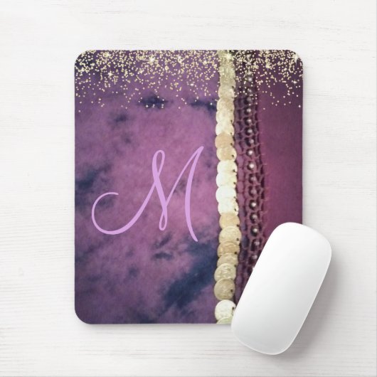 Chic Gefärbte Krawatte Monogram Sinti und Roma Sca Mousepad (Mit Mouse)