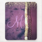 Chic Gefärbte Krawatte Monogram Sinti und Roma Sca Mousepad (Vorne)