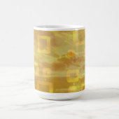 Chic Gelb Geometrisch Kaffeetasse (Mittel)
