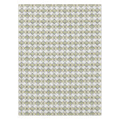 Chic-Gelb-Graukat-Stammmuster Tischdecke (Vorderseite)