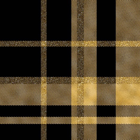Chic Geometric Black Gold Monogram Blanket Fleecedecke