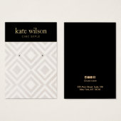 Chic Geometric Liner Earring Display Card (Vorne & Hinten)