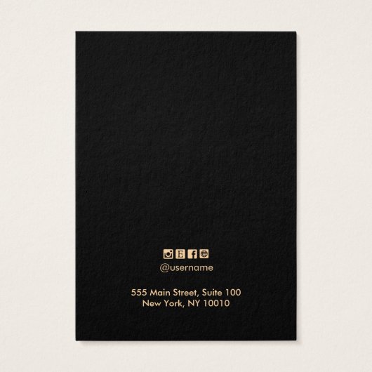 Chic Geometric Liner Earring Display Card (Rückseite)