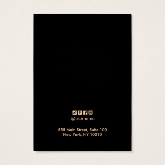 Chic Geometric Liner Earring Display Card (Rückseite)