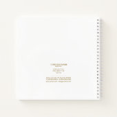 Chic Geometric Muster Squared Gold/White ID799 Notizblock (Rückseite)