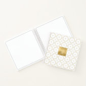 Chic Geometric Muster Squared Gold/White ID799 Notizblock (Innenseite)