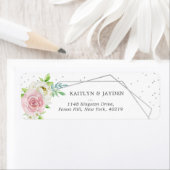 Chic Geometric Silver Foil Floral Wedding (Insitu)