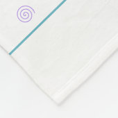 Chic Geometric Triangle und Wirbel Fleecedecke (Ecke)