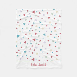 Chic Geometric Triangle und Wirbel Fleecedecke