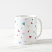 Chic Geometric Triangle und Wirbel Kaffeetasse (VorderseiteRechts)