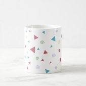 Chic Geometric Triangle und Wirbel Kaffeetasse (Mittel)