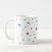 Chic Geometric Triangle und Wirbel Kaffeetasse (Links)
