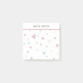 Chic Geometric Triangle und Wirbel Post-it Klebezettel (Vorderseite)