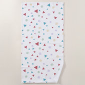 Chic Geometric Triangle und Wirbel Strandtuch (Vorderseite)