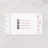 Chic Geometric Triangle und Wirbel Visitenkarte (Rückseite)