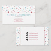 Chic Geometric Triangle und Wirbel Visitenkarte (Vorne/Hinten)