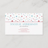 Chic Geometric Triangle und Wirbel Visitenkarte (Vorderseite)