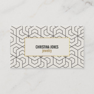 ・ Chic Geometric Visitenkartenvorlage: Visitenkarte