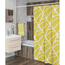 Chic Geometric Yellow White Pattern