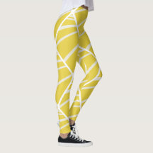 Chic Geometric Yellow White Pattern