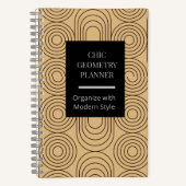 Chic Geometry Planner Notizblock (Vorderseite)
