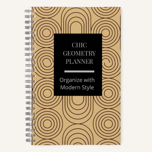 Chic Geometry Planner Notizblock (Vorderseite)