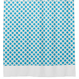 Chic Gepunktet Blue and White Pattern Duschvorhang