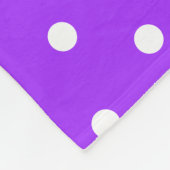 Chic gepunktete, helle, tropische Lila Streifen Fleecedecke (Ecke)