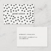 chic-gepunktete Textur Visitenkarte (Vorne/Hinten)