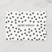 chic-gepunktete Textur Visitenkarte (Vorderseite)