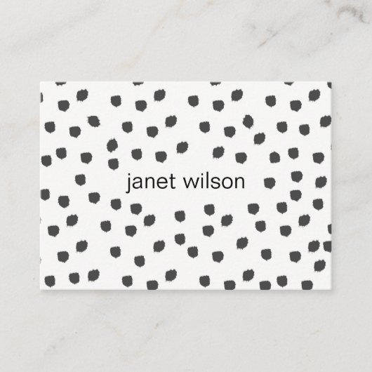 chic-gepunktete Textur Visitenkarte (Vorderseite)