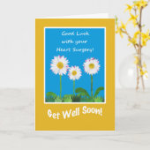 Chic Get Well Card, Heart Operation, Daisies Karte (Gelbe Blume)