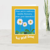 Chic Get Well Card, Operation oder Operation, Dais Karte (Vorderseite)