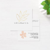 Chic Gift Certificate Template ADD LOGO Gold Leaf (Schreibtisch)