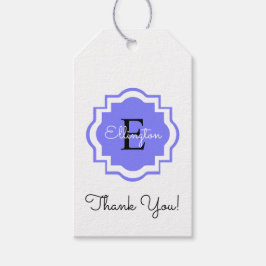 CHIC GIFT TAG_"Danke!" MONOGRAM TAG Geschenkanhänger