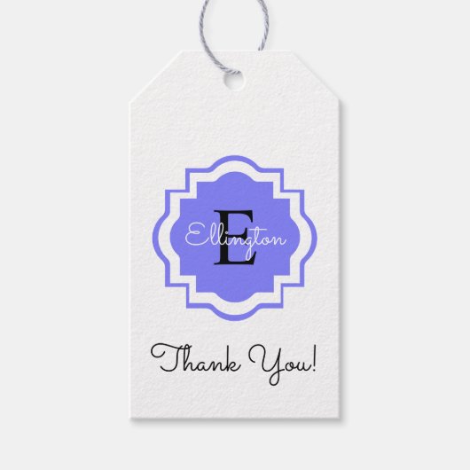 CHIC GIFT TAG_"Danke!" MONOGRAM TAG Geschenkanhänger (Vorderseite)