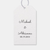 CHIC GIFT TAG_"Danke!" MONOGRAM TAG Geschenkanhänger (Rückseite)