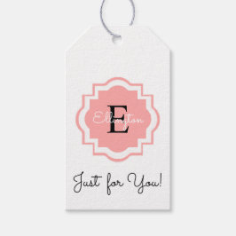 CHIC GIFT TAG_"Nur für dich!" MONOGRAM TAG Geschenkanhänger